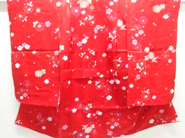 JAPANESE KIMONO / KIMONO FOR KIDS / SILK / KIKU & SAKURA